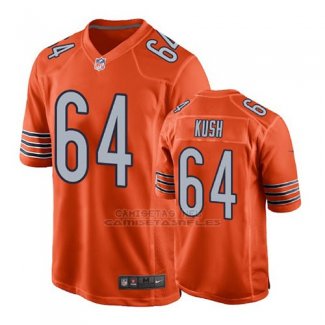 Camiseta NFL Game Hombre Chicago Bears Eric Kush Naranja Alternate