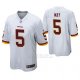 Camiseta NFL Game Hombre Washington Commanders Tress Way Blanco