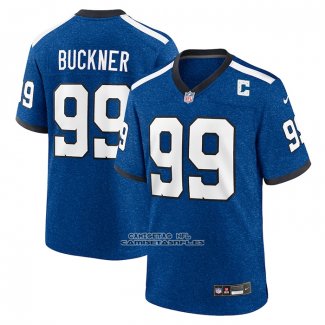 Camiseta NFL Game Indianapolis Colts DeForest Buckner Indiana Nights Alterno Azul