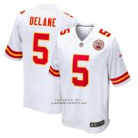 Camiseta NFL Game Kansas City Chiefs Mansoor Delane Blanco Camiseta NFL Game Kansas City Chiefs Mansoor Delane Blanco