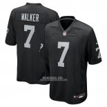 Camiseta NFL Game Las Vegas Raiders Quay Walker Negro Camiseta NFL Game Las Vegas Raiders Quay Walker Negro