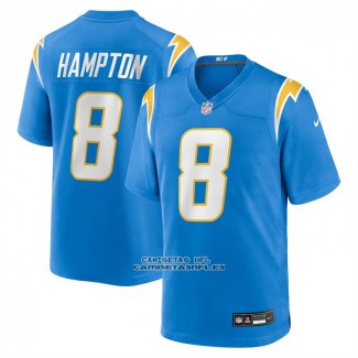 Camiseta NFL Game Los Angeles Chargers Omarion Hampton 2025 NFL Draft Azul