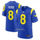 Camiseta NFL Game Los Angeles Rams Jared Verse Jugador Azul Camiseta NFL Game Los Angeles Rams Jared Verse Jugador Azul