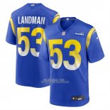 Camiseta NFL Game Los Angeles Rams Nate Landman Royal Camiseta NFL Game Los Angeles Rams Nate Landman Royal