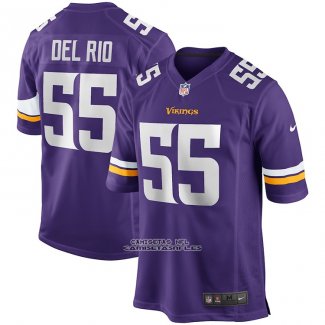Camiseta NFL Game Minnesota Vikings Jack Del Rio Retired Violeta
