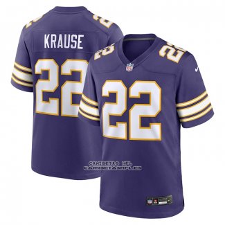Camiseta NFL Game Minnesota Vikings Paul Krause Classic Retired Violeta