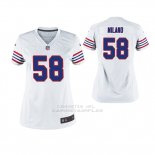 Camiseta NFL Game Mujer Bills Matt Milano Throwback Blanco