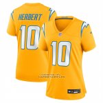 Camiseta NFL Game Mujer Los Angeles Chargers Justin Herbert Alterno Charger Power Oro