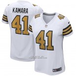 Camiseta NFL Game Mujer New Orleans Saints Alvin Kamara Alterno Blanco