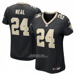 Camiseta NFL Game Mujer New Orleans Saints Devin Neal Negro