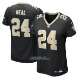 Camiseta NFL Game Mujer New Orleans Saints Devin Neal Negro Camiseta NFL Game Mujer New Orleans Saints Devin Neal Negro