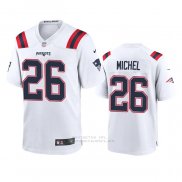 Camiseta NFL Game New England Patriots Sony Michel 2020 Blanco