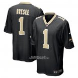 Camiseta NFL Game New Orleans Saints Bryan Bresee 2023 NFL Draft First Round Pick Negro