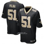 Camiseta NFL Game New Orleans Saints Jonathan Vilma Retired Negro