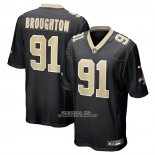 Camiseta NFL Game New Orleans Saints Vernon Broughton Negro Camiseta NFL Game New Orleans Saints Vernon Broughton Negro