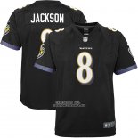 Camiseta NFL Game Nino Baltimore Ravens Lamar Jackson Negro