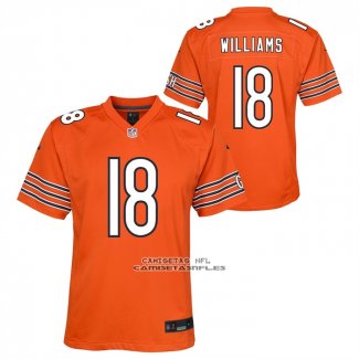 Camiseta NFL Game Nino Chicago Bears Caleb Williams Naranja