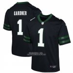 Camiseta NFL Game Nino New York Jets Ahmad Sauce Gardner Negro