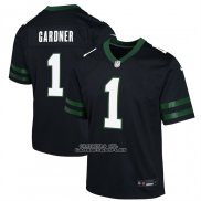 Camiseta NFL Game Nino New York Jets Ahmad Sauce Gardner Negro