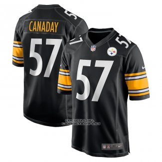Camiseta NFL Game Pittsburgh Steelers Kameron Canaday Negro