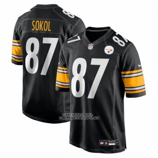 Camiseta NFL Game Pittsburgh Steelers Matt Sokol Negro