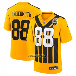 Camiseta NFL Game Pittsburgh Steelers Pat Freiermuth Alterno 1933 Retro Amarillo