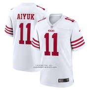 Camiseta NFL Game San Francisco 49ers Brandon Aiyuk Blanco