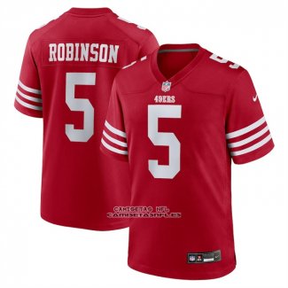 Camiseta NFL Game San Francisco 49ers Demarcus Robinson Rojo