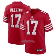 Camiseta NFL Game San Francisco 49ers Jordan Watkins Rojo