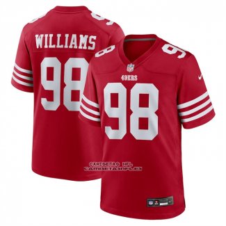 Camiseta NFL Game San Francisco 49ers Mykel Williams Rojo
