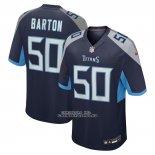 Camiseta NFL Game Tennessee Titans Cody Barton Azul Camiseta NFL Game Tennessee Titans Cody Barton Azul