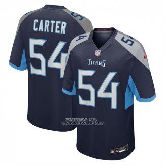 Camiseta NFL Game Tennessee Titans Lorenzo Carter Azul