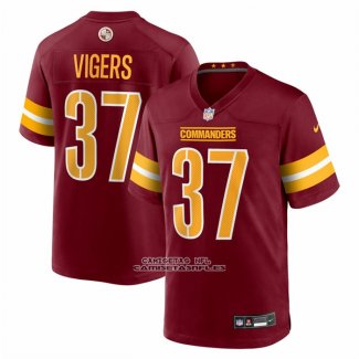 Camiseta NFL Game Washington Commanders Carlin Vigers Rojo