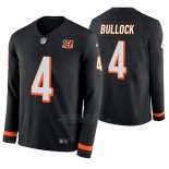 Camiseta NFL Hombre Cincinnati Bengals Randy Bullock Negro Therma Manga Larga