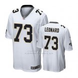 Camiseta NFL Hombre Saints Rick Leonard Blanco Game