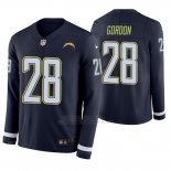 Camiseta NFL Hombre San Diego Chargers Melvin Gordon Azul Therma Manga Larga