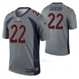 Camiseta NFL Legend Denver Broncos Kareem Jackson Inverted Gris