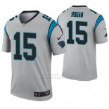 Camiseta NFL Legend Hombre Carolina Panthers 15 Chris Hogan Inverted Gris