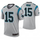 Camiseta NFL Legend Hombre Carolina Panthers 15 Chris Hogan Inverted Gris