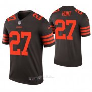 Camiseta NFL Legend Hombre Cleveland Browns Kareem Hunt Color Rush Marron