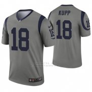 Camiseta NFL Legend Hombre Los Angeles Rams 18 Cooper Kupp Inverted Gris