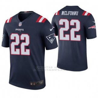 Camiseta NFL Legend Hombre New England Patriots Obi Melifonwu Azul Color Rush