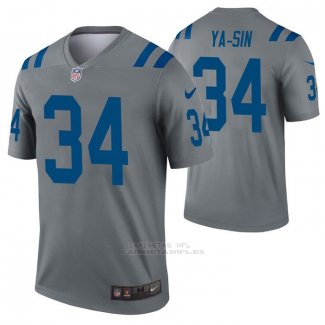 Camiseta NFL Legend Indianapolis Colts Rock Ya-Sin Inverted Gris