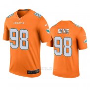 Camiseta NFL Legend Miami Dolphins Raekwon Davis Naranja Color Rush