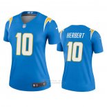 Camiseta NFL Legend Mujer Los Angeles Chargers 10 Justin Herbert Azul