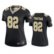 Camiseta NFL Legend Mujer New Orleans Saints Adam Trautman Negro