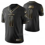 Camiseta NFL Limited Atlanta Falcons Julio Jones Golden Edition Negro