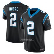 Camiseta NFL Limited Carolina Panthers D.J. Moore Vapor F.U.S.E. Negro