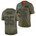 Camiseta NFL Limited Carolina Panthers Derrick Brown 2019 Salute To Service Verde