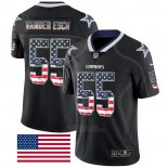 Camiseta NFL Limited Dallas Cowboys Vander Esch Rush USA Flag Negro